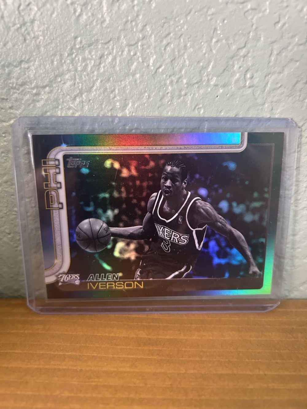 Rare Allen Iverson Blackout Holo card!!
